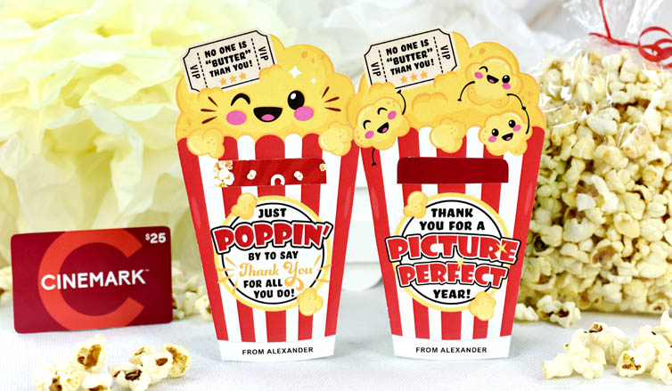 Add a Pop of Appreciation with Our Printable Popcorn Gift Card Holder