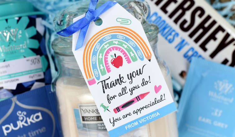 Cute Rainbow Printable Teacher Appreciation Tags!