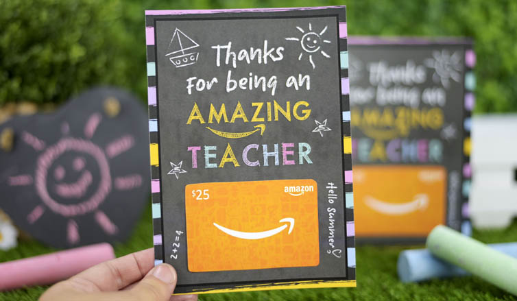Chalk It Up To Appreciation: A Printable Gift Card Holder