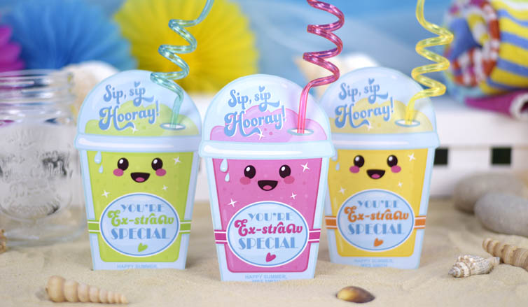 Sip, Sip, Hooray! Our Crazy Straw Gift Tags are Here to Brighten Your Summer!