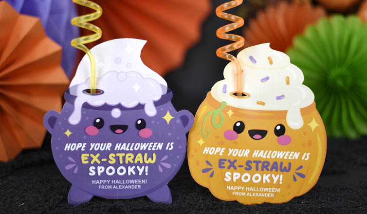 Halloween Crazy Straw Holders: The Ultimate Classroom Gift This Spooky Season