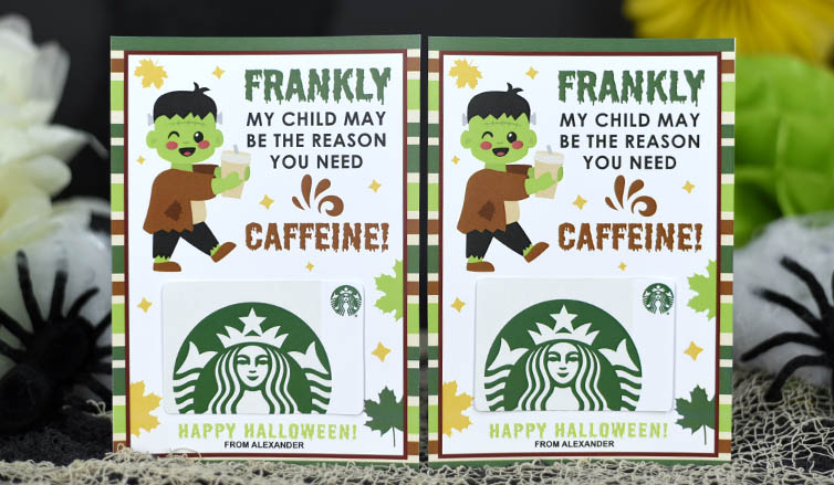 Spooky Sips: Brew up a Storm with our Halloween Coffee Card Holders!