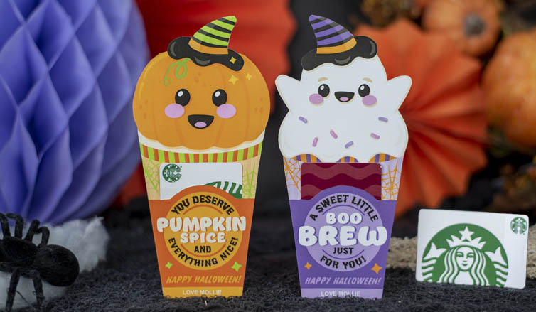 Brew up Some Fun with our Halloween Coffee Card Holders!