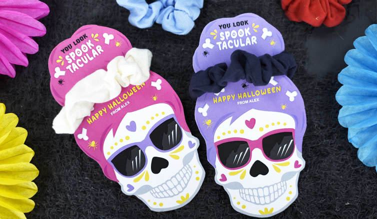 Boo-tiful DIY: Printable Halloween Scrunchie Holders!