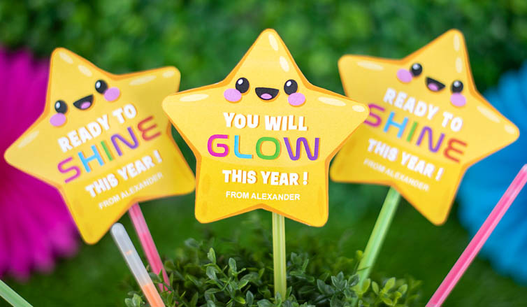 Glow into the School Year with Printable Star Tags!