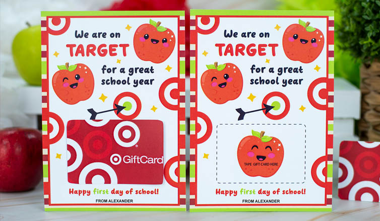 On TARGET for Fun: Our Printable Back to School Gift Card Holders!