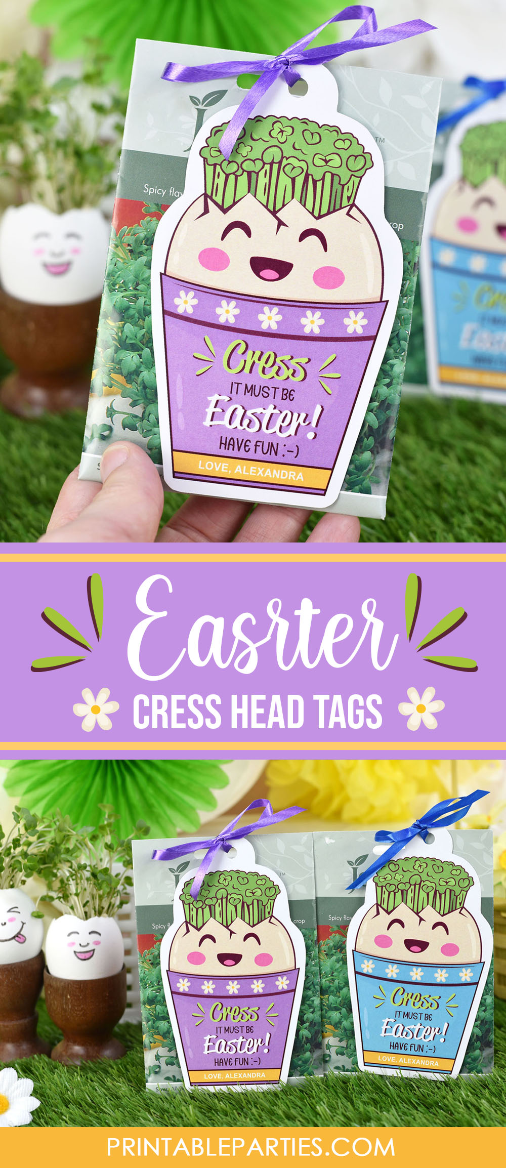 printable cress head tags