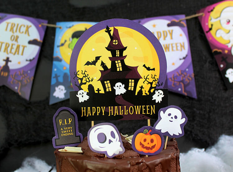 printable halloween cake topper printable halloween cake topper